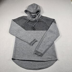 The Slope Women's Medium Heather Gray Pullover Hoodie Sweater  Drawstring